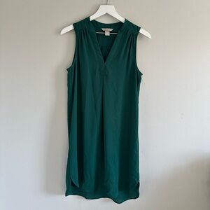 H&M Green V-Neck Tank Top Dress Size 6